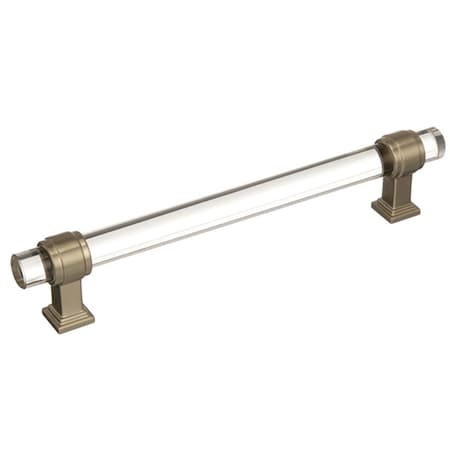 Amerock 160 mm Glacio Cabinet Pull - Clear, Black Bronze A36656 CBBZ